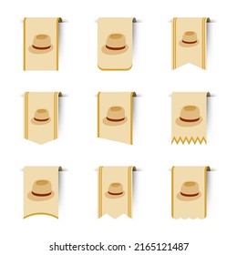 Juego de marcadores de colores con Fedora Hat