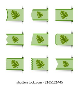 Juego de marcadores de colores con Monstera