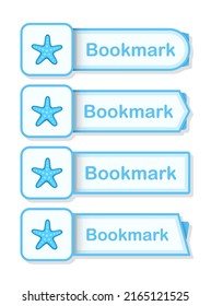 Set of colored bookmarks with Starfish