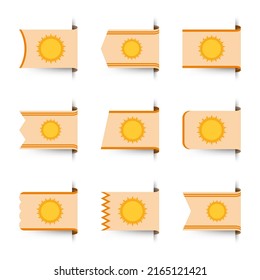 Juego de marcadores de colores con Sol