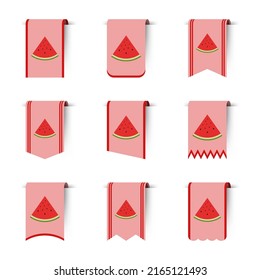 Juego de marcadores de colores con sandía