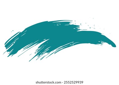 Set of colored brush strokes. Creative brush strokes isolated on white background, freehand drawings. Uneven strokes with jagged edges. Vector illustration.