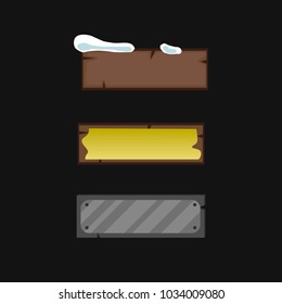 A set of colored buttons on a black background. Promotional stickers. Colorful vector collection.