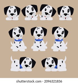 Perros lindos de colores Dolmatins