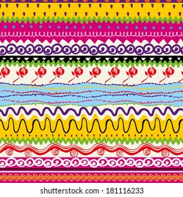 Set of colored cute ribbons