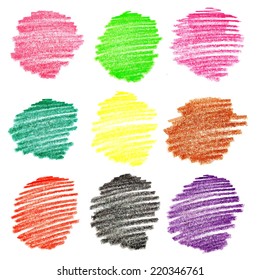 Conjunto de banners de dibujo de doodle de color. Ilustración vectorial hecha a mano.