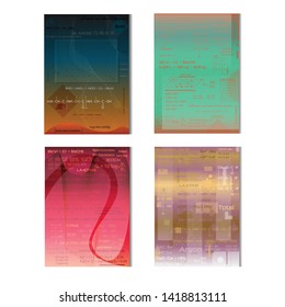 Set of colored flyers with science and research concept.
Vector