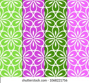 Set of colored geometric vector pattern. Vector illustration. ideal for creative and decorative projects.