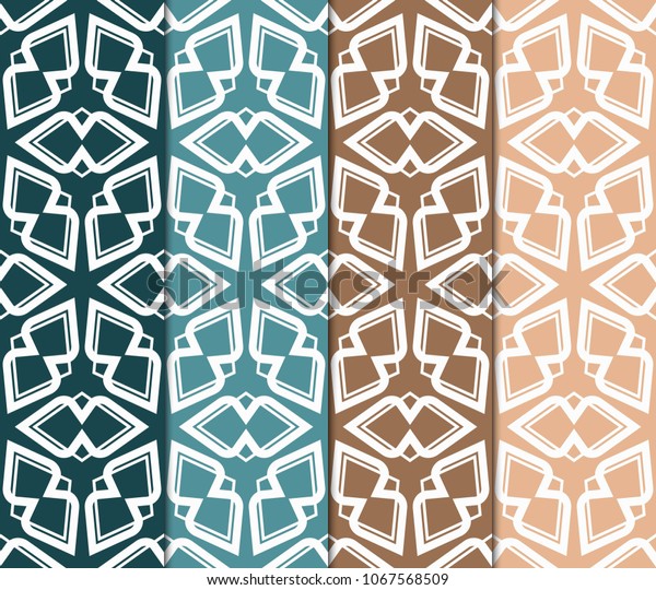 Set of colored geometric\
vector pattern. Vector illustration. ideal for creative and\
decorative projects
