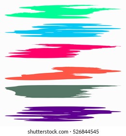 set of colored grunge textures graffiti