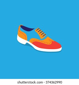set of colored icons, retro style, life style, Isolated vector illustration