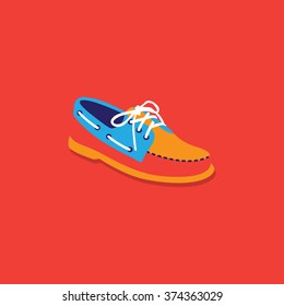 set of colored icons, retro style, life style, Isolated vector illustration