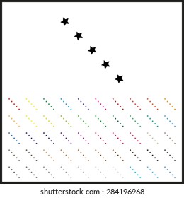 Set of colored icons. stars. icon. vector design