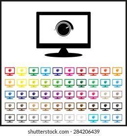 Set of colored icons. Volume control icon. icon. vector design