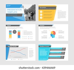 Set of colored infographic elements for presentation templates. Leaflet, Annual report, book cover design. Brochure, layout, Flyer template design.