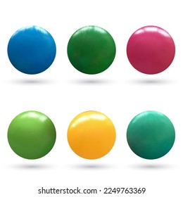 A set of colored layers. Elements for decor.