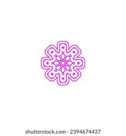 farbige Mandala-Set-Illustration