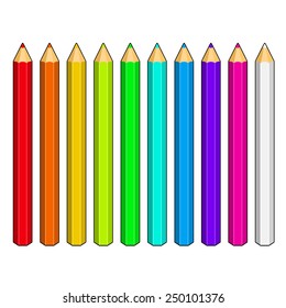 Set of Colored Pencils