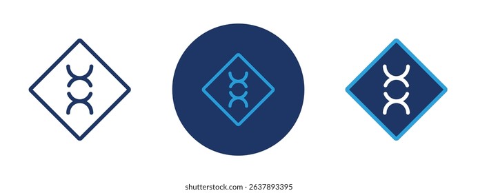 Set of colored pixel perfect Carcinogen icon with 1 unexpanded, 1 silhouette, Carcinogen icon representing substances linked to cancer risks.