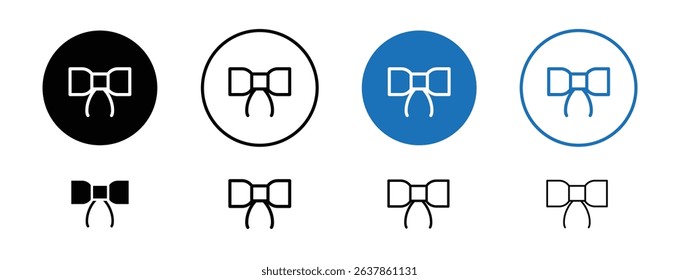 Set of colored pixel perfect Decorative ribbons icon with 1 unexpanded, 1 silhouette, Curly decorative ribbons icon used for wrapping gifts or decoration.