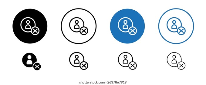 Set of colored pixel perfect Fake account icon with 1 unexpanded, 1 silhouette, A masked or anonymous profile icon symbolizing fake or fraudulent accounts.
