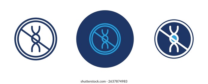 Set of colored pixel perfect gmo free icon with 1 unexpanded, 1 silhouette, GMO-free icon representing organic and non-genetically modified products.