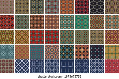 set of colored seamless patterns. abstract background.