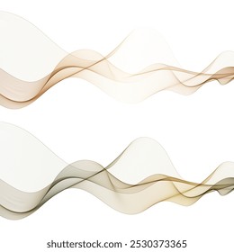 Conjunto de ondas coloridas. Vetor de fundo abstrato.