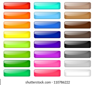 Set of colored web buttons - Shutterstock ID 110786222
