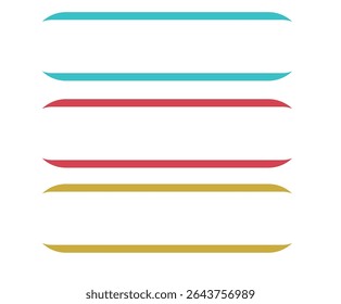 Conjunto de botões 3d coloridos. Ilustração vetorial.