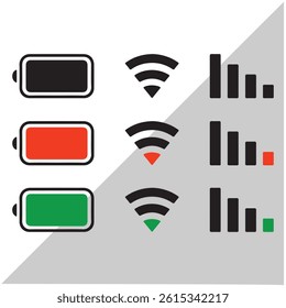 Set of colorful 3D vector icons and arrows for web and design use