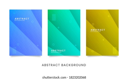 Set of colorful abstract background