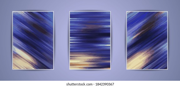 Set of Colorful abstract background illustration. Rainbow Style Gradient lines. Template for your design, screen, wallpaper, banner, poster