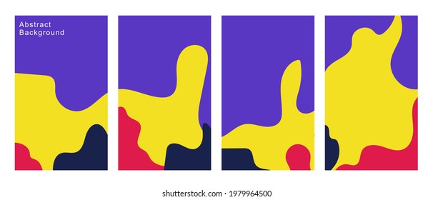 set of colorful abstract background for poster background, banner and others