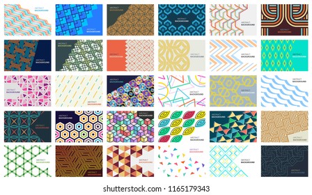 Set of Colorful abstract background. Vector illustration