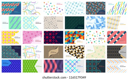 Set of Colorful abstract background. Vector illustration