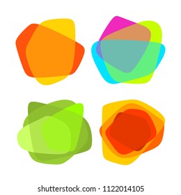Set of colorful abstract backgrounds