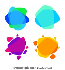 Set of colorful abstract backgrounds