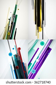 Set of colorful abstract backgrounds