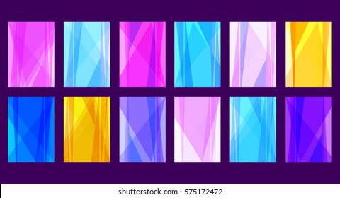 set of colorful abstract backgrounds