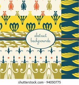 set of colorful abstract backgrounds