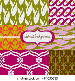 set of colorful abstract backgrounds