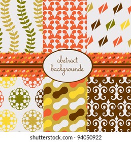 set of colorful abstract backgrounds