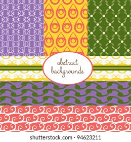 set of colorful abstract backgrounds