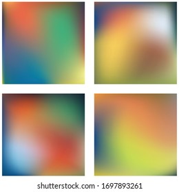 Mit bunten abstrakten unscharfen Hintergründen.  Vektorgrafik. Moderne geometrische Rahmenbedingungen.  Abstrakte Vorlage.