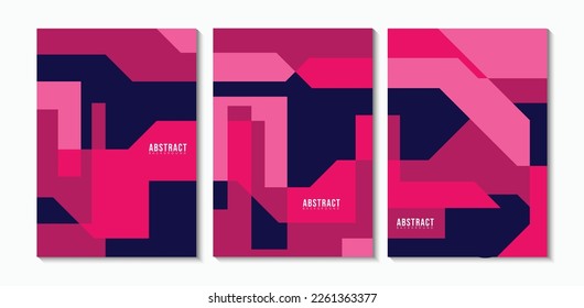 Conjunto de Coloridos Antecedentes Geométricos Abstractos Para Su Comercialización De Carteles De Venta. Vector De Papel De Pantalla Geométrico Eps 10