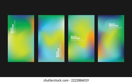Conjunto de líquido colorido abstracto y forma de fluido para el diseño de pancartas y folletos