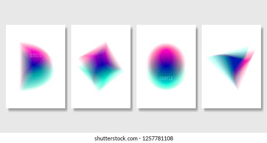 Set of Colorful Abstract Objects. Modern Graphic Elements. Applicable for Banners, Posters, Web Backgrounds and Cover Prints. EPS 10.