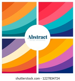 Set of colorful abstract print backgrounds