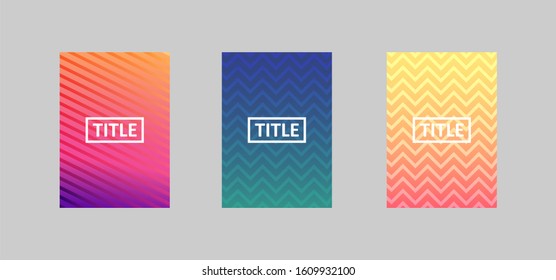 set of colorful background texture pattern for flyer banner book cover